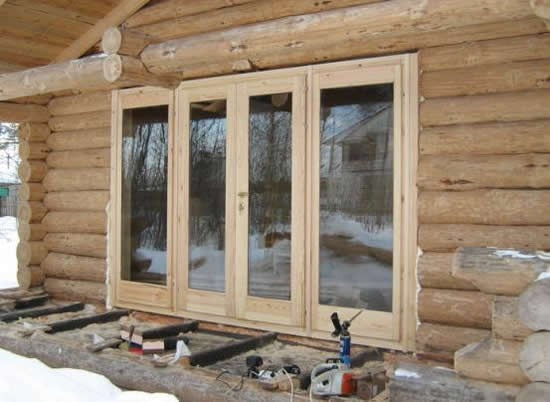 Установка деревянных окон