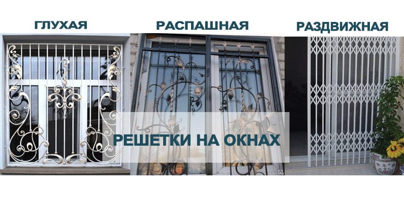 Решетки на окна: виды и способы крепления
